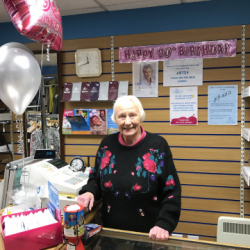 Ninety years young - Claire House volunteer