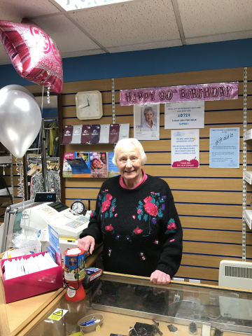 Ninety years young - Claire House volunteer